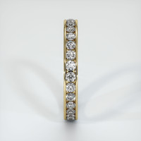 14K Yellow Gold Diamond Eternity Wedding Band Image
