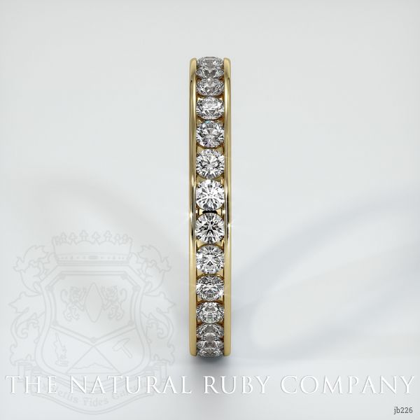 14K Yellow Gold Diamond Eternity Wedding Band