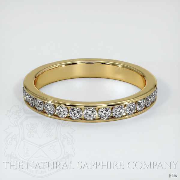 18K Yellow Gold Diamond Eternity Wedding Band