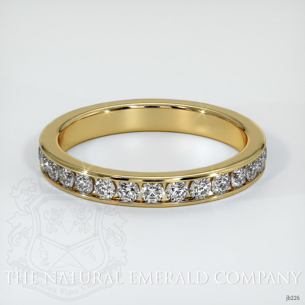 18K Yellow Gold Diamond Eternity Wedding Band