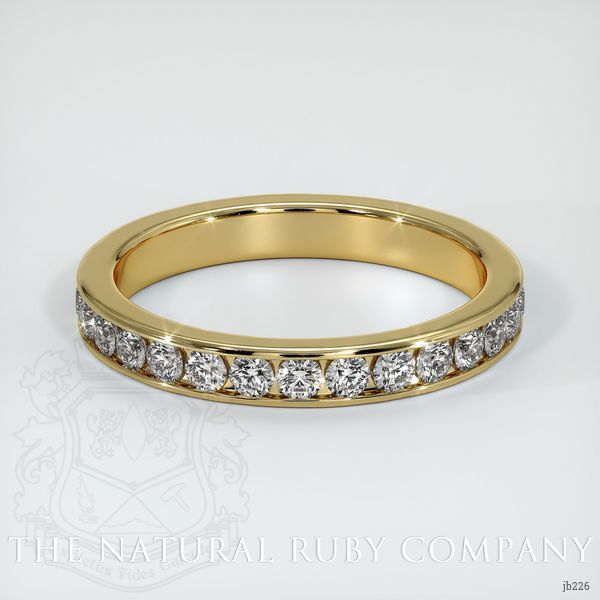 18K Yellow Gold Diamond Eternity Wedding Band