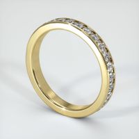 18K Yellow Gold Diamond Eternity Wedding Band Image