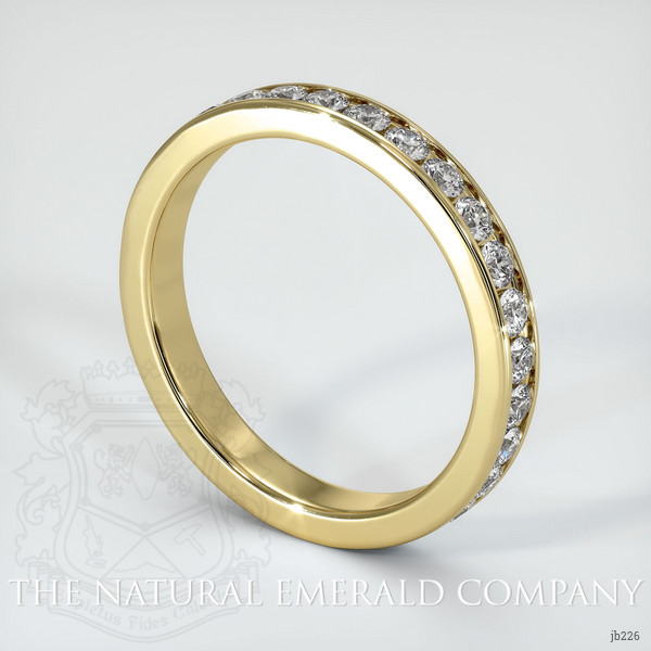 18K Yellow Gold Diamond Eternity Wedding Band