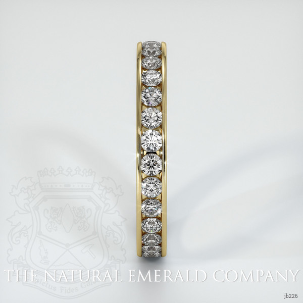 18K Yellow Gold Diamond Eternity Wedding Band