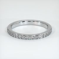 Platinum 950 Diamond Pave Wedding Band Video