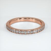 14K Rose Gold Diamond Pave Wedding Band Video