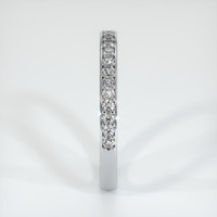 14K White Gold Diamond Pave Wedding Band Image