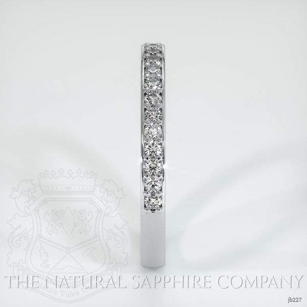 14K White Gold Diamond Pave Wedding Band