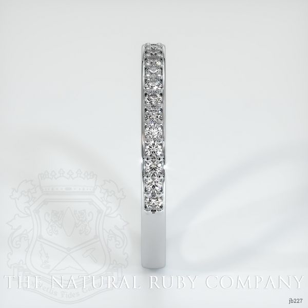 14K White Gold Diamond Pave Wedding Band