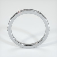 18K White Gold Diamond Pave Wedding Band Image