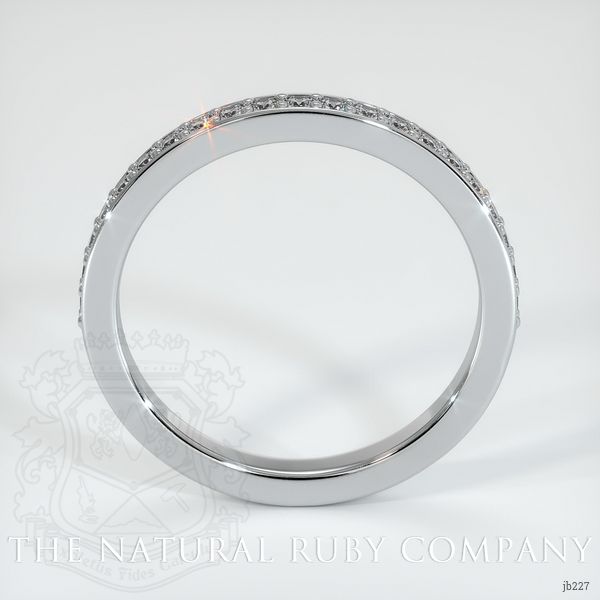 18K White Gold Diamond Pave Wedding Band