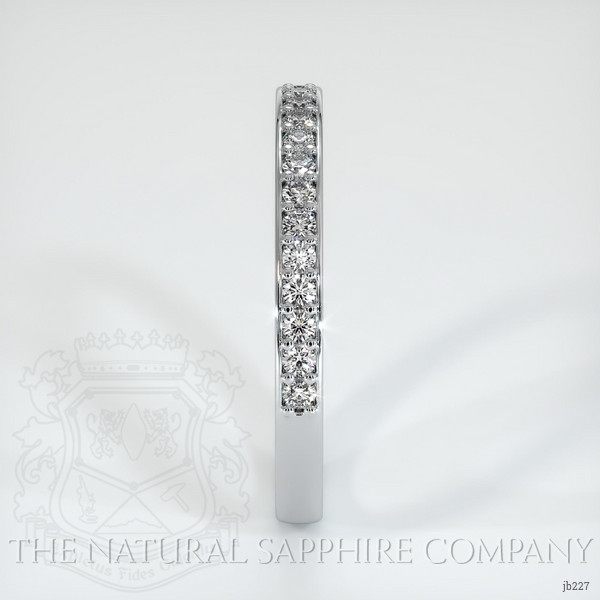 18K White Gold Diamond Pave Wedding Band