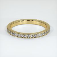 14K Yellow Gold Diamond Pave Wedding Band Video