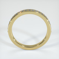 14K Yellow Gold Diamond Pave Wedding Band Image