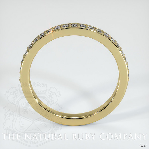 14K Yellow Gold Diamond Pave Wedding Band