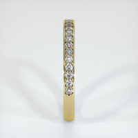 14K Yellow Gold Diamond Pave Wedding Band Image