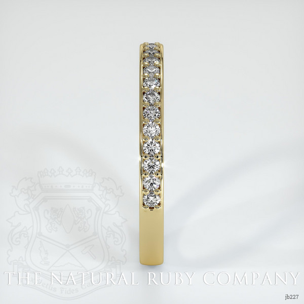 14K Yellow Gold Diamond Pave Wedding Band