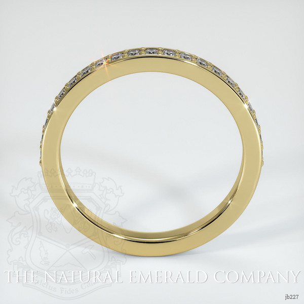 18K Yellow Gold Diamond Pave Wedding Band