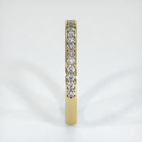 18K Yellow Gold Diamond Pave Wedding Band Image