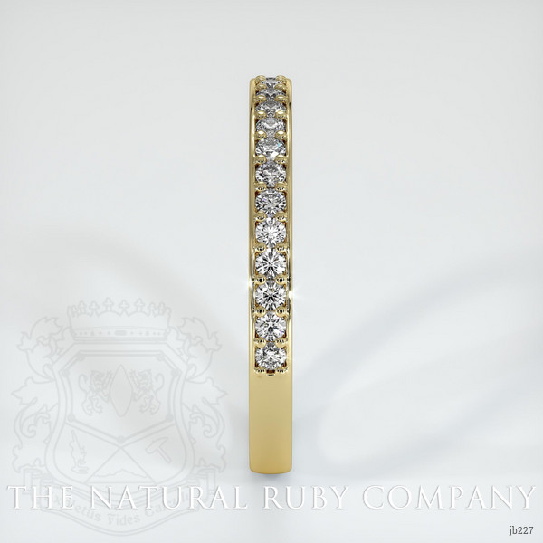 18K Yellow Gold Diamond Pave Wedding Band