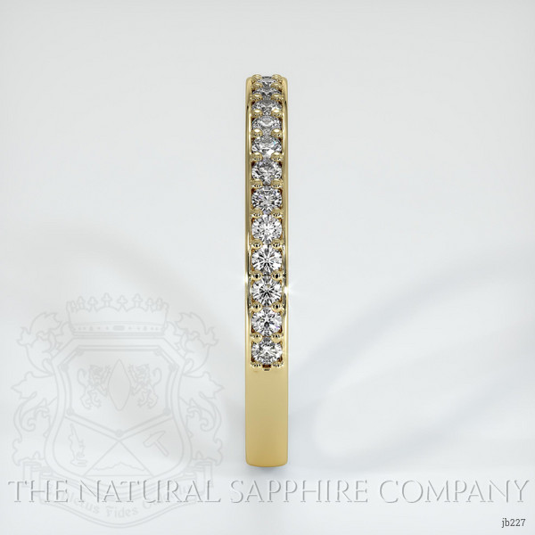 18K Yellow Gold Diamond Pave Wedding Band