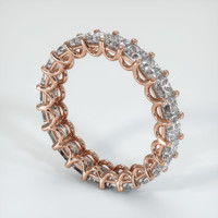 14K Rose Gold Diamond Eternity Wedding Band Image