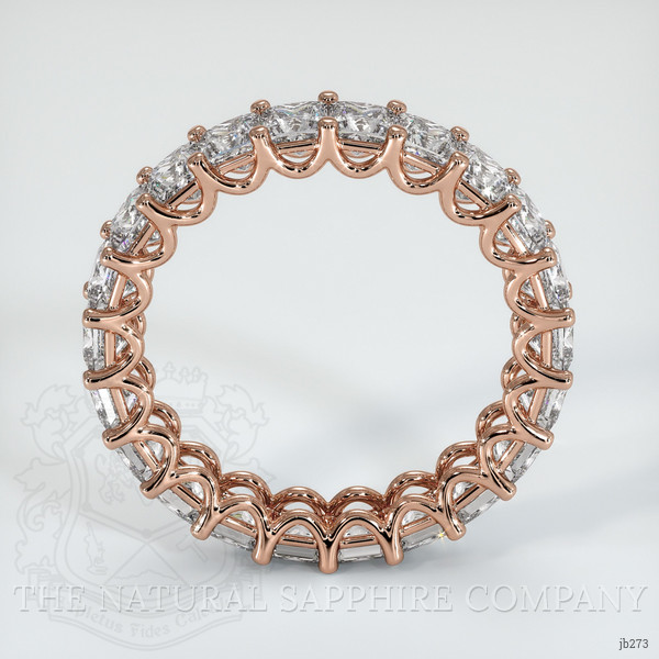 14K Rose Gold Diamond Eternity Wedding Band