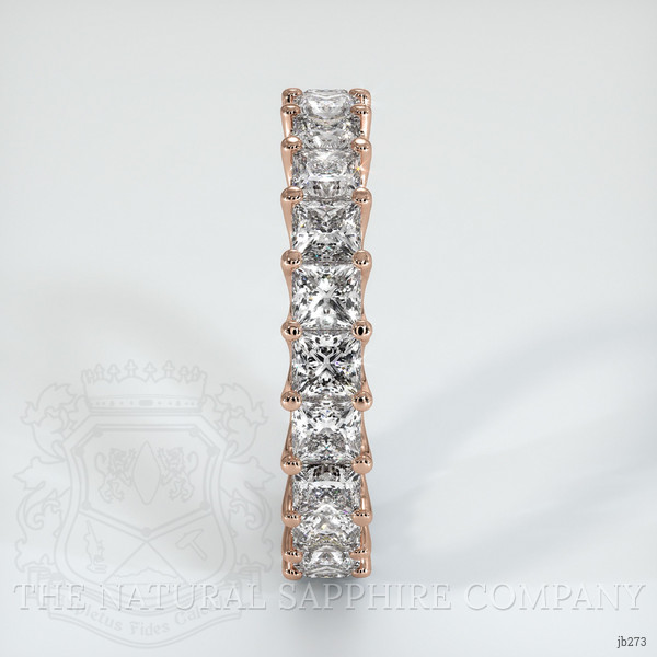 14K Rose Gold Diamond Eternity Wedding Band