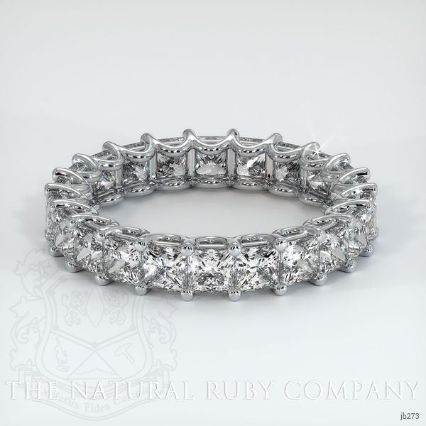 14K White Gold Diamond Eternity Wedding Band