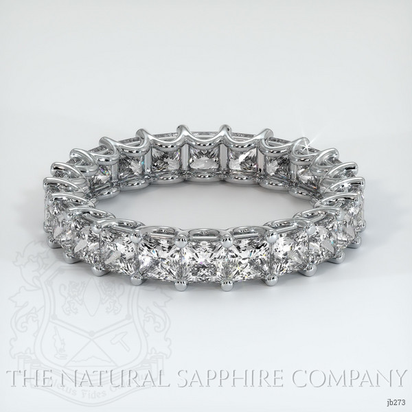 18K White Gold Diamond Eternity Wedding Band