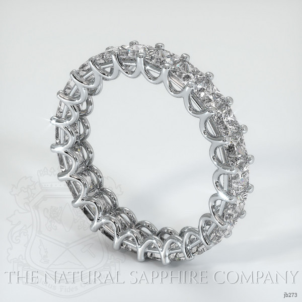 18K White Gold Diamond Eternity Wedding Band