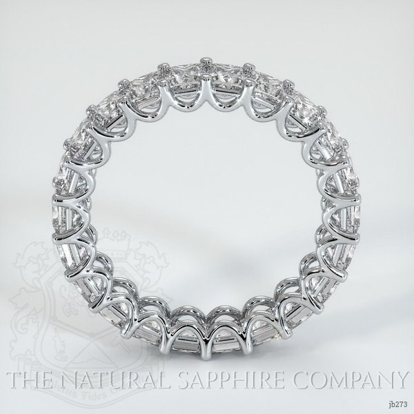 18K White Gold Diamond Eternity Wedding Band