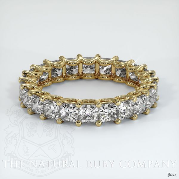 14K Yellow Gold Diamond Eternity Wedding Band