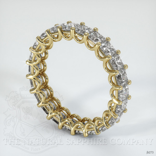 14K Yellow Gold Diamond Eternity Wedding Band