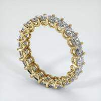 18K Yellow Gold Diamond Eternity Wedding Band Image