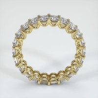 18K Yellow Gold Diamond Eternity Wedding Band Image
