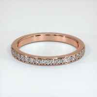 14K Rose Gold Diamond Eternity Wedding Band Video