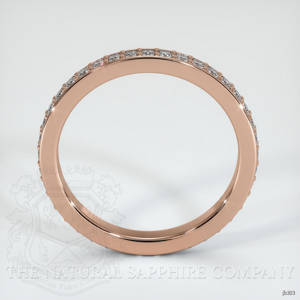 14K Rose Gold Diamond Eternity Wedding Band