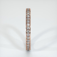14K Rose Gold Diamond Eternity Wedding Band Image