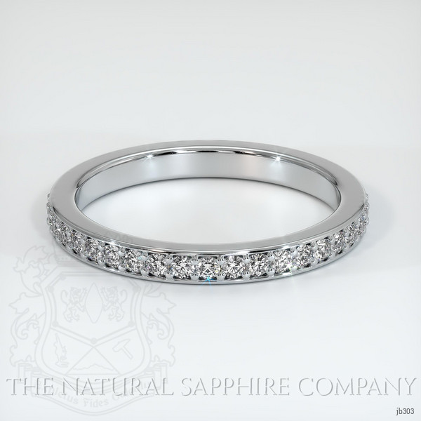 14K White Gold Diamond Eternity Wedding Band