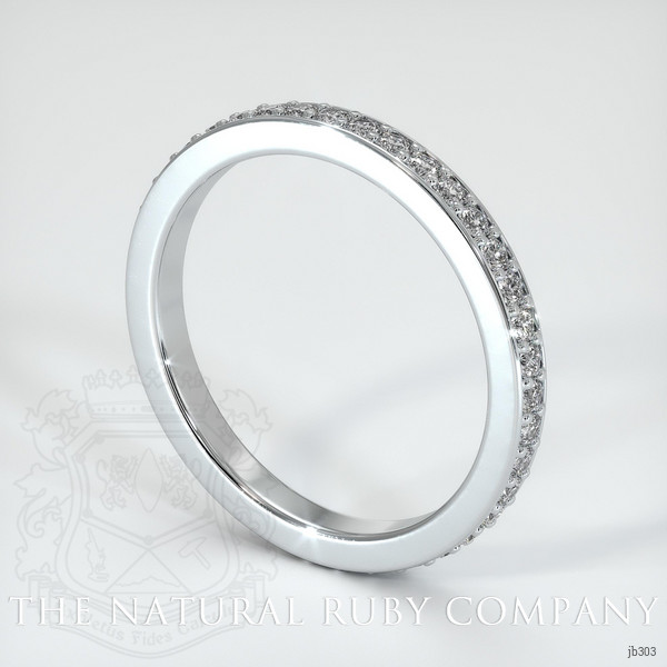 14K White Gold Diamond Eternity Wedding Band