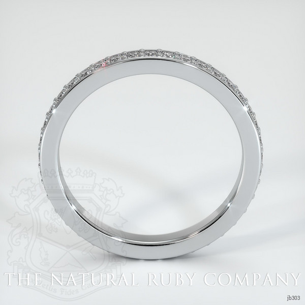 14K White Gold Diamond Eternity Wedding Band