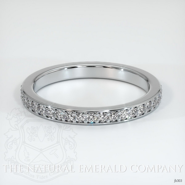 18K White Gold Diamond Eternity Wedding Band