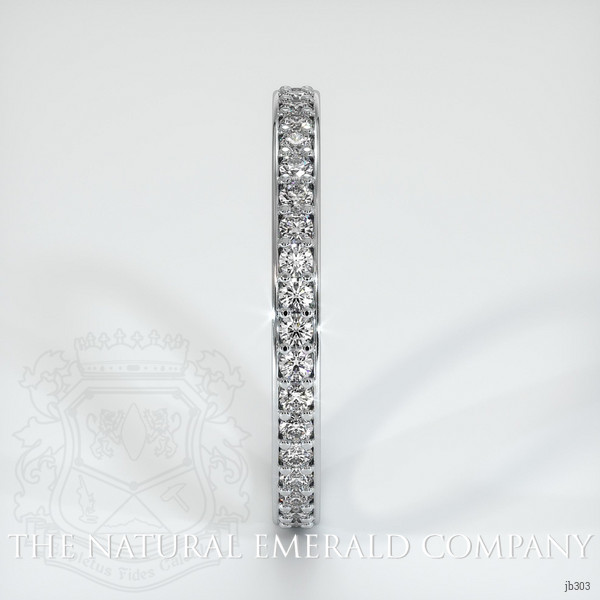 18K White Gold Diamond Eternity Wedding Band