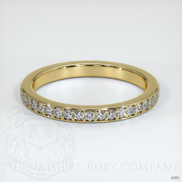 14K Yellow Gold Diamond Eternity Wedding Band