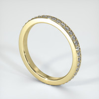 14K Yellow Gold Diamond Eternity Wedding Band Image