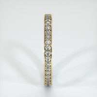 14K Yellow Gold Diamond Eternity Wedding Band Image
