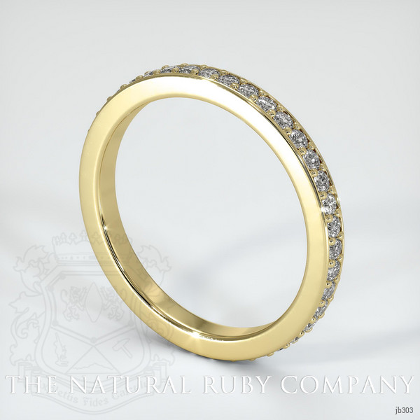 18K Yellow Gold Diamond Eternity Wedding Band