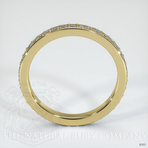 18K Yellow Gold Diamond Eternity Wedding Band