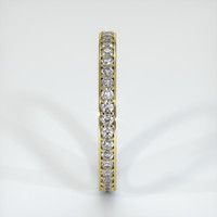 18K Yellow Gold Diamond Eternity Wedding Band Image